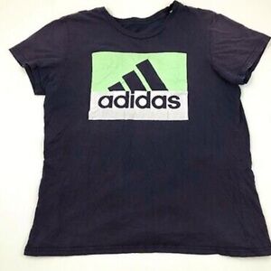 Adidas Womens Size XS Dark blue & Mint green Short Sleeve Graphic T-shirt